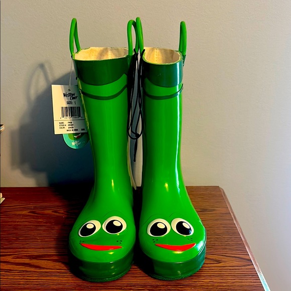 Western Chief Kids' Frog Rain Boots